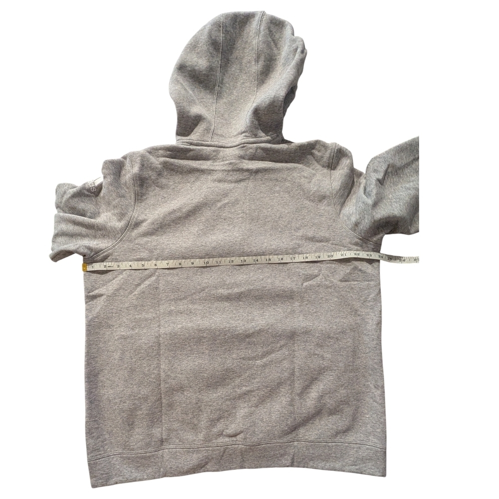 Adidas Men's Heather Gray Hoodie - Picture 3 of 5